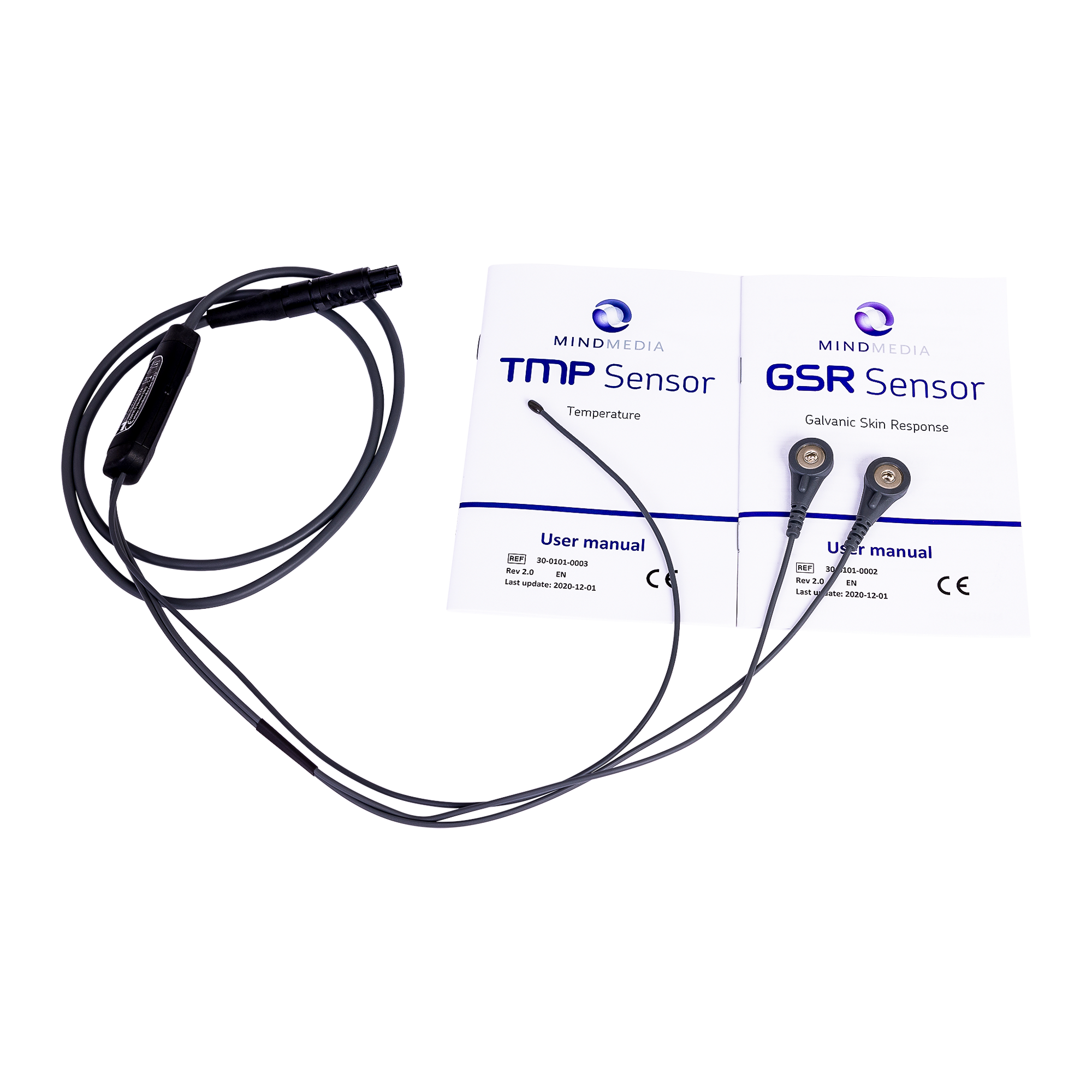 Skin Conductance (GSR) & Temperature (TMP) Combi Sensor for Q32